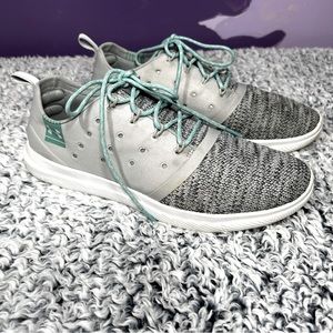 Under Armour Charged 24 7 Teal Blue & Gray Athletic Shoes Women’s Size 9.5